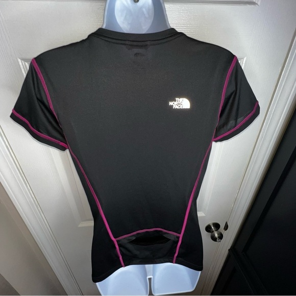 North Face Women’s Small Black Pink A2EX Cycling Performance T-Shirt Top S - Picture 5 of 13